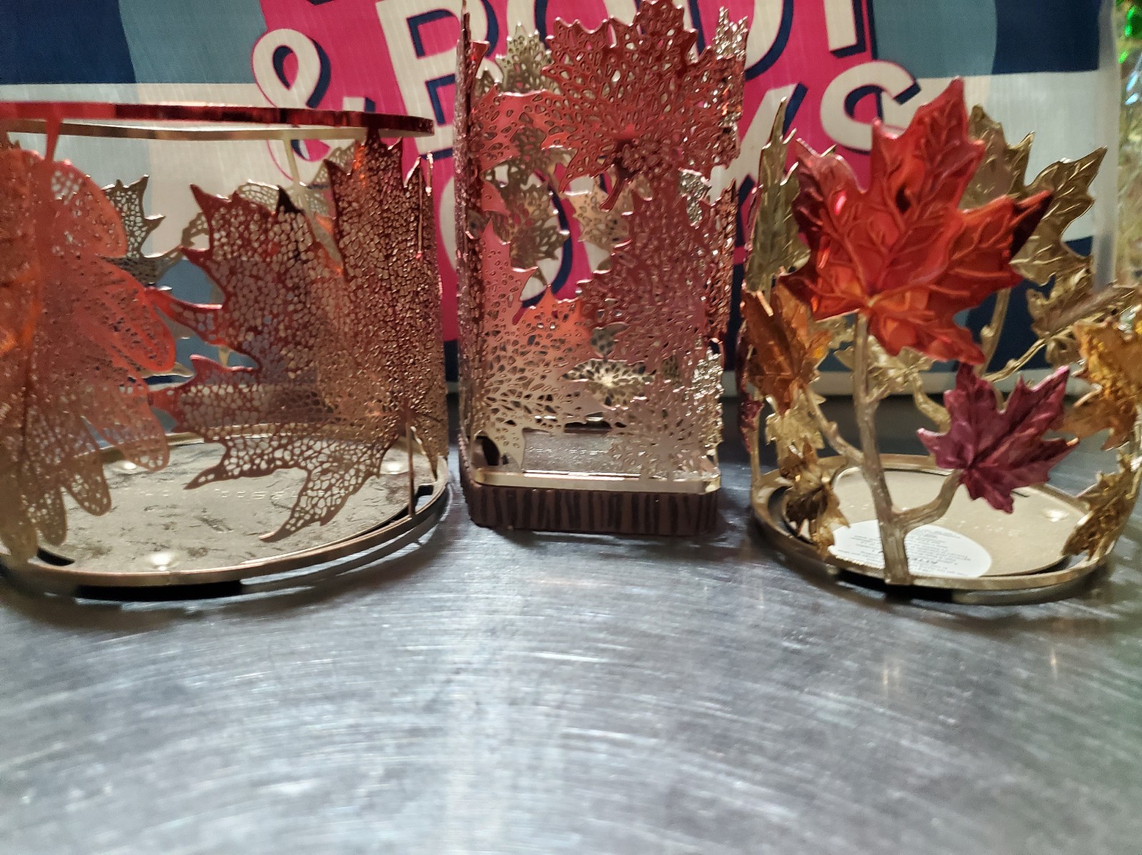 Bath and Body Works Fall Leaves candle holders & Soap holders