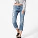 BIG STAR Kate Crop Distressed Jeans