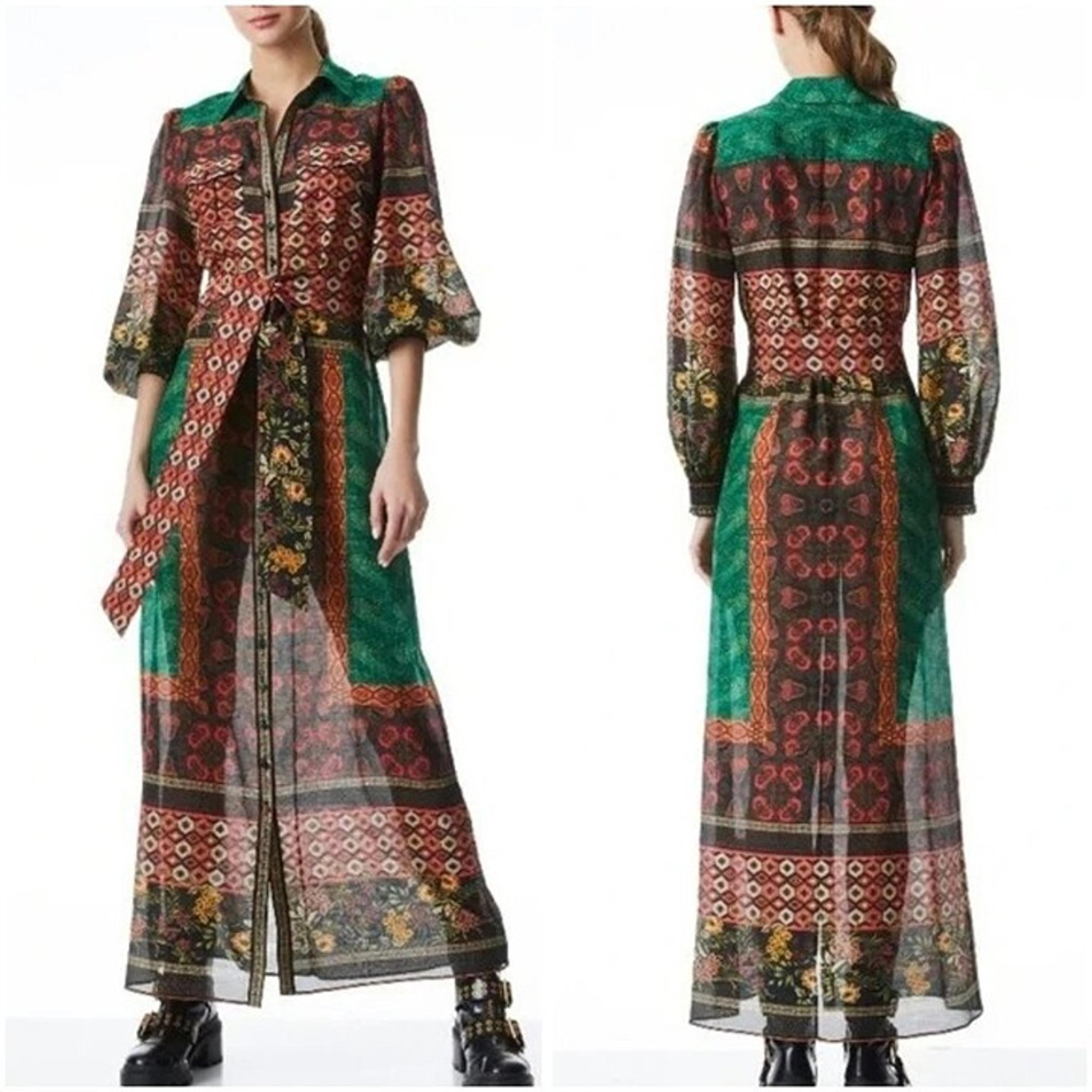 Alice + Olivia Beverly Button Front Maxi Dress $495
