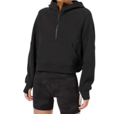 Lululemon Scuba Oversized 1/2 Zip Hoodie *Black
