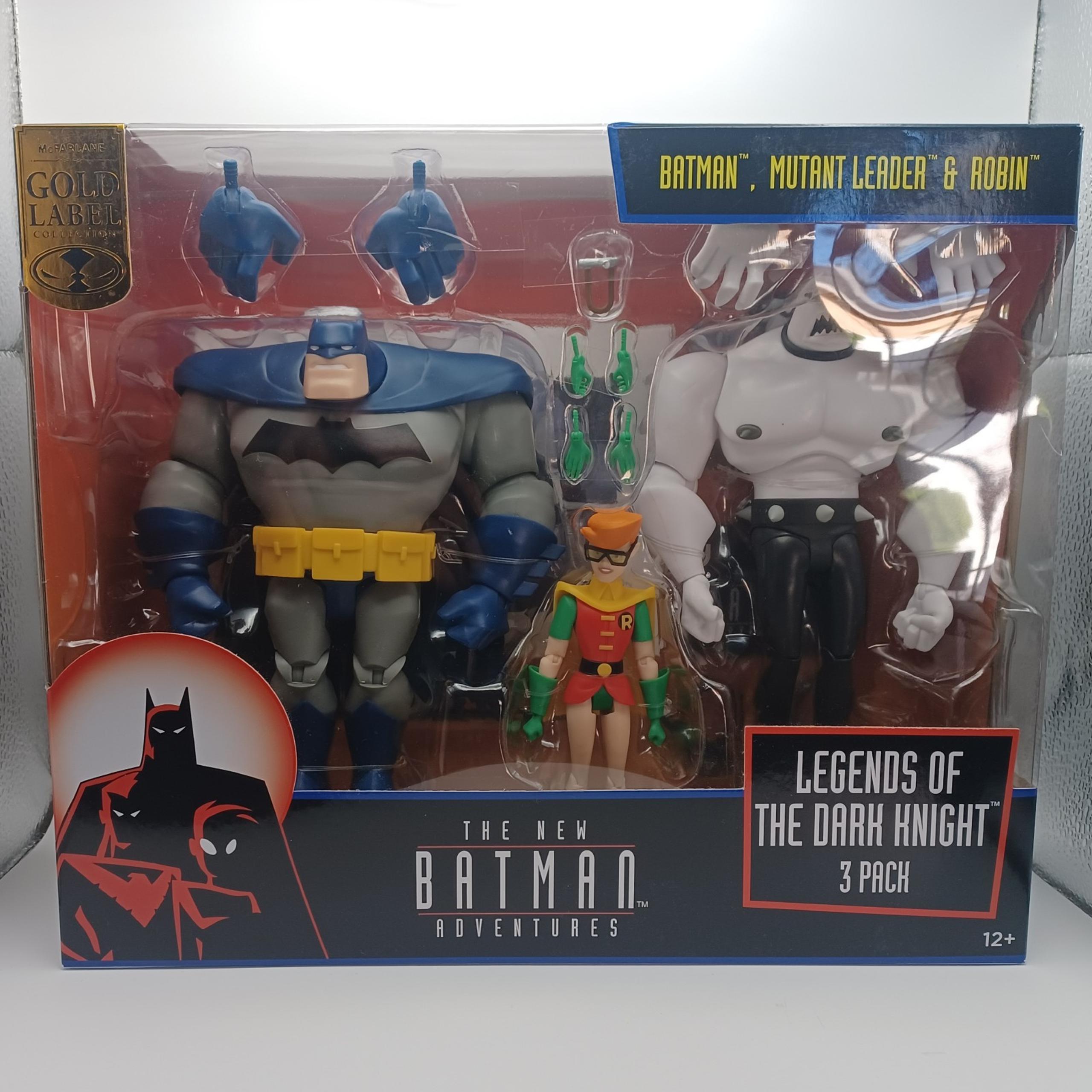 Mcfarlane Toys Legends Of The Dark Knight 3 Pack: Batman, Robin, & Mutant Leader