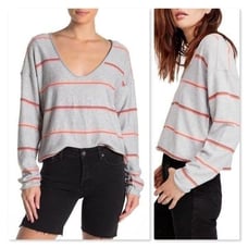 Free People Make You Mine Stripe Sweater
