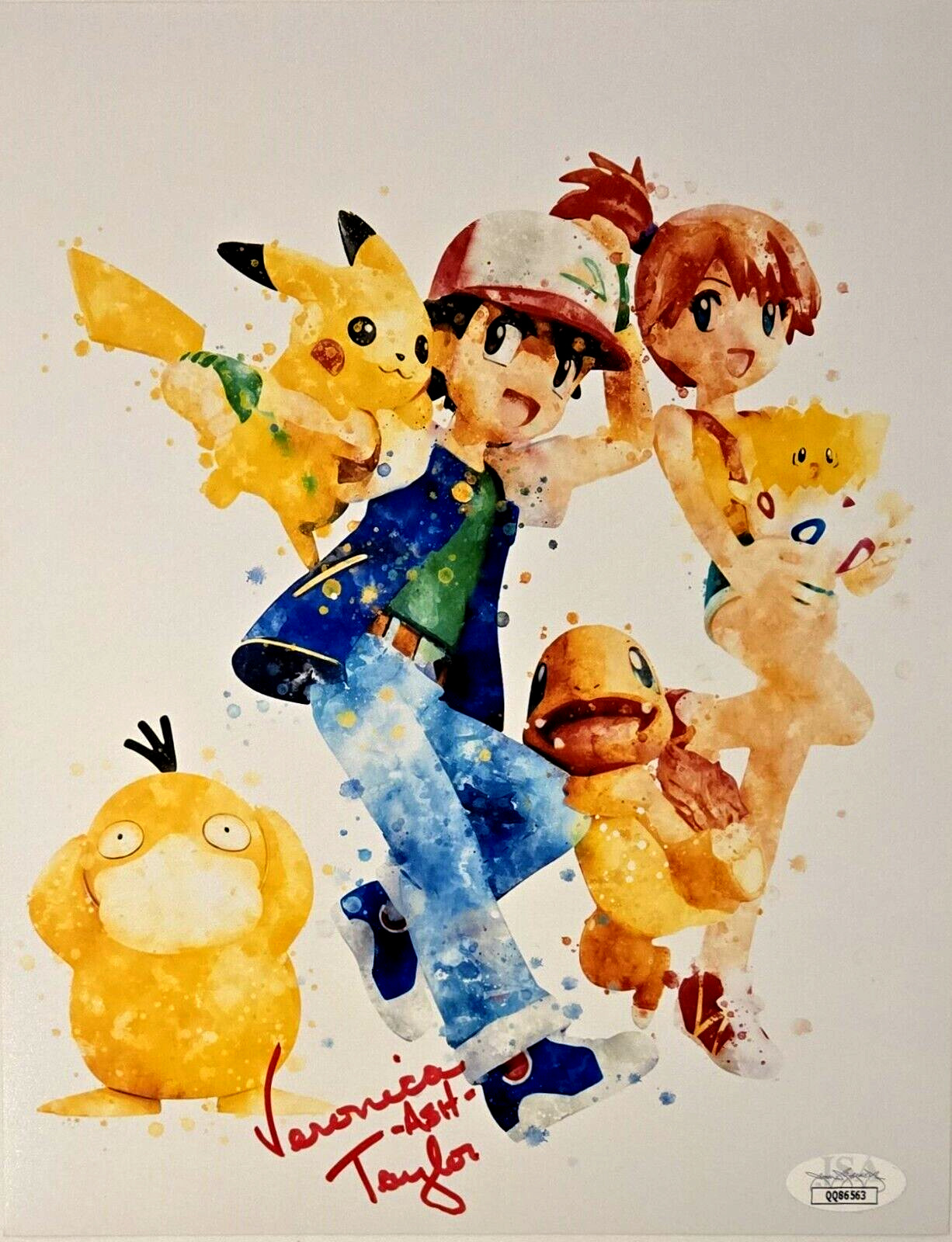 Veronica Taylor Signed Photo Pokemon Ash Ketchum Picachu Autograph JSA COA 563