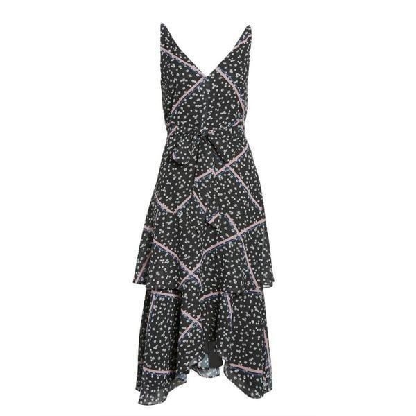 Sam Edelman Ribbon Print Tiered Dress 4
