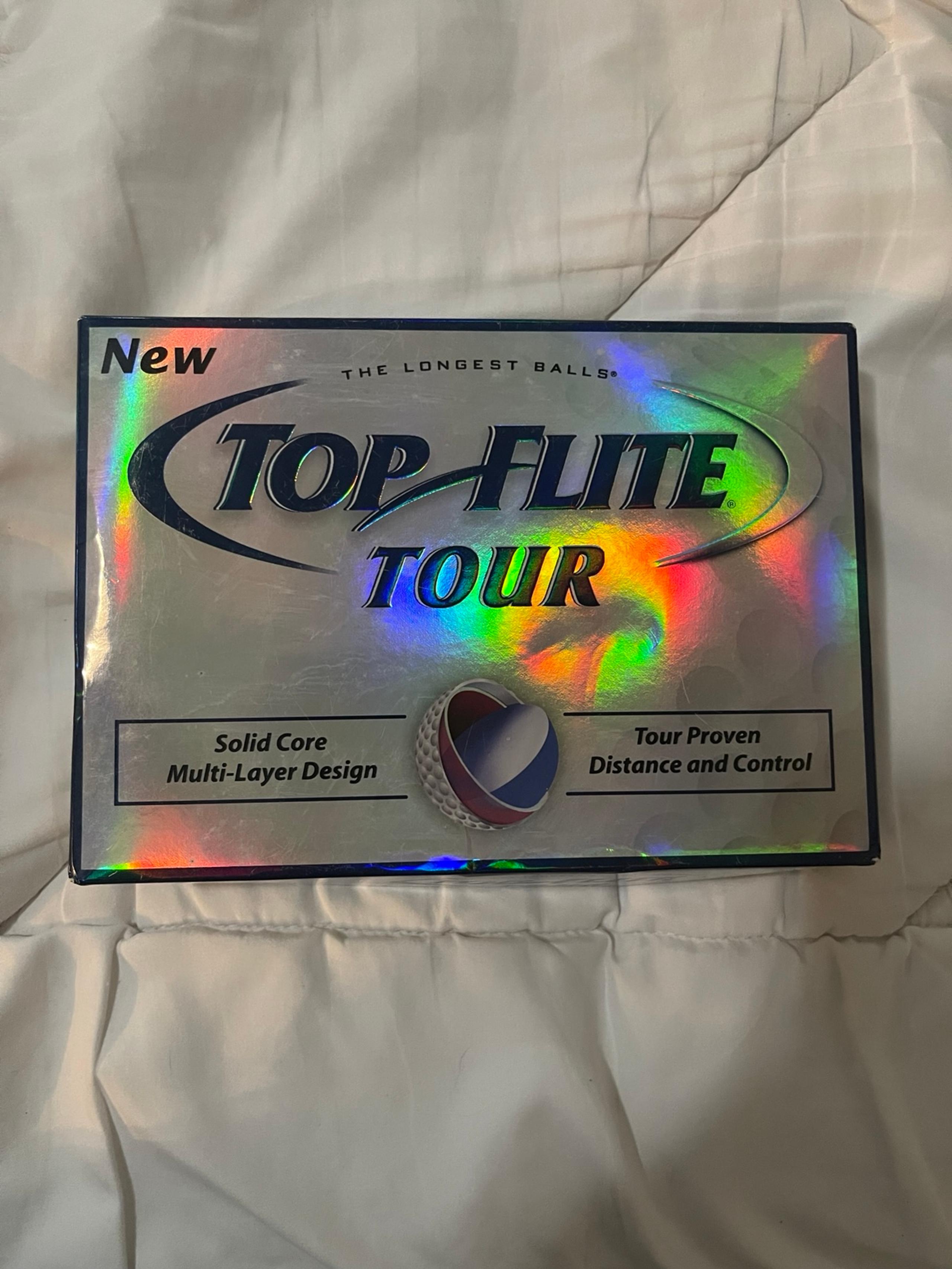TOP Flite Tour Golf Balls Solid Core Multi Layer Design Distance Control 12 Ct