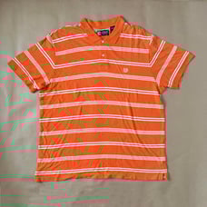 CHAPS Polo Shirt, Orange, XL, Vintage