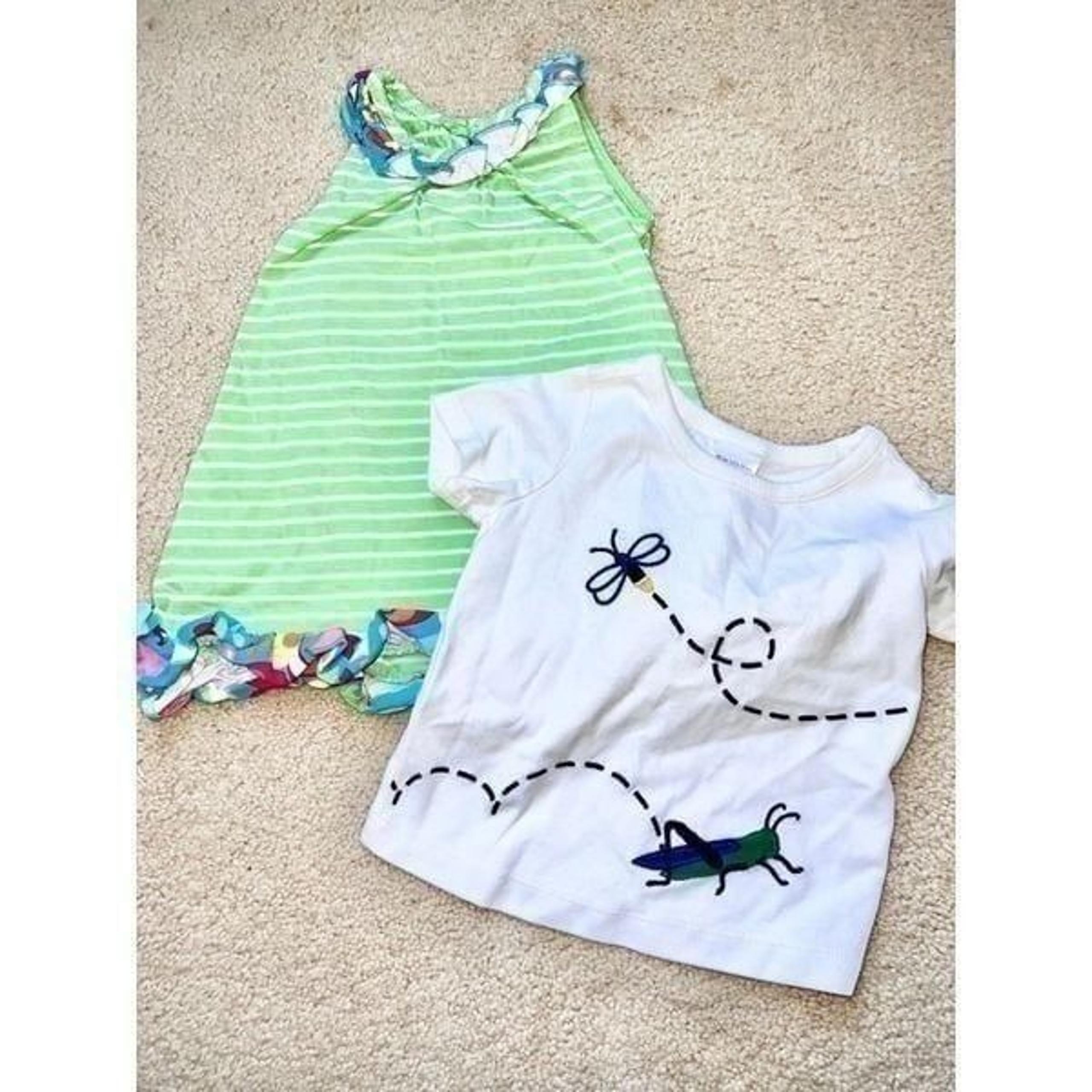 Hanna Andersson Dress and T shirt Bundle 6-12mos