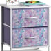 Nightstand with 2 Drawers - Kids Bedside Furniture End Table Night Stand