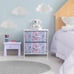 Nightstand with 2 Drawers - Kids Bedside Furniture End Table Night Stand