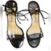 JIMMY CHOO LACE UP BLACK SANDAL SIZE 35.5 (5.5 US)