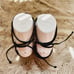 JIMMY CHOO LACE UP BLACK SANDAL SIZE 35.5 (5.5 US)