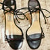 JIMMY CHOO LACE UP BLACK SANDAL SIZE 35.5 (5.5 US)