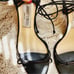 JIMMY CHOO LACE UP BLACK SANDAL SIZE 35.5 (5.5 US)