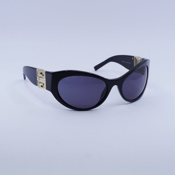 New Givenchy GV40073I 01A Sunglasses - Black/Gold Frame, Grey Lenses