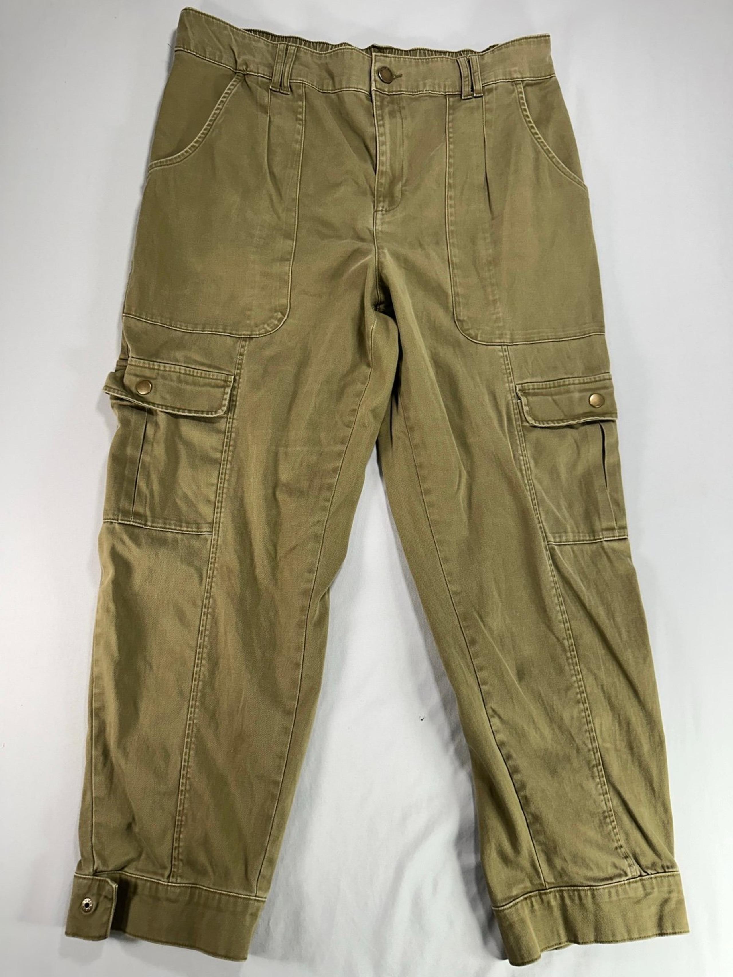 Women's Knox Rose Green Cargo Pants Size 6 #525
