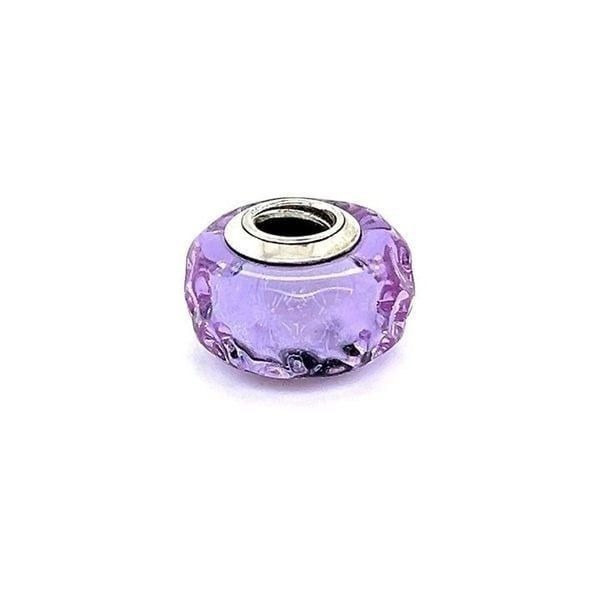 Pandora Purple Concave Murano Glass Charm