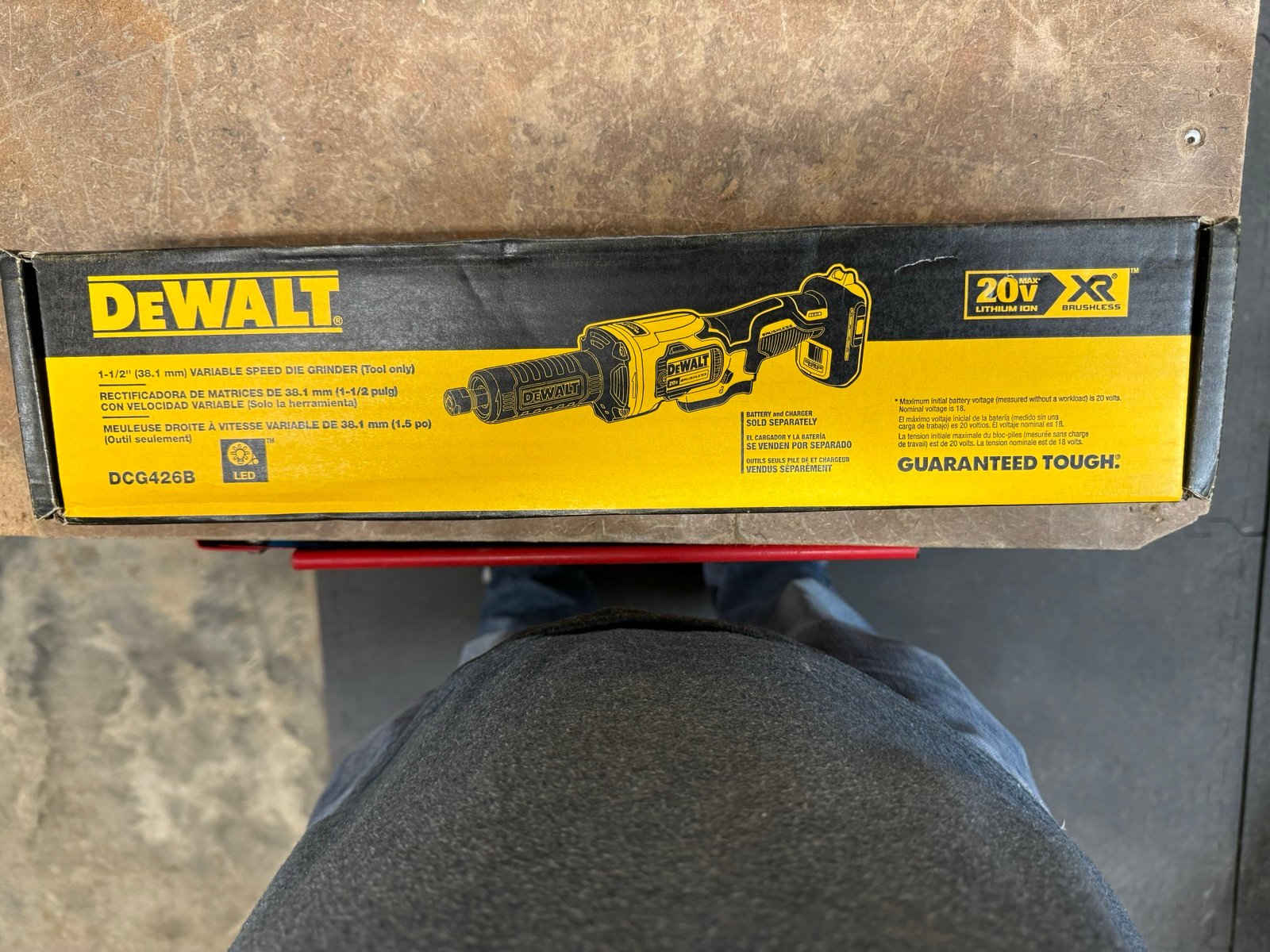 DEWALT 20V MAX Cordless Brushless 1-1/2 in. Variable Speed Die Grinder (Tool Onl