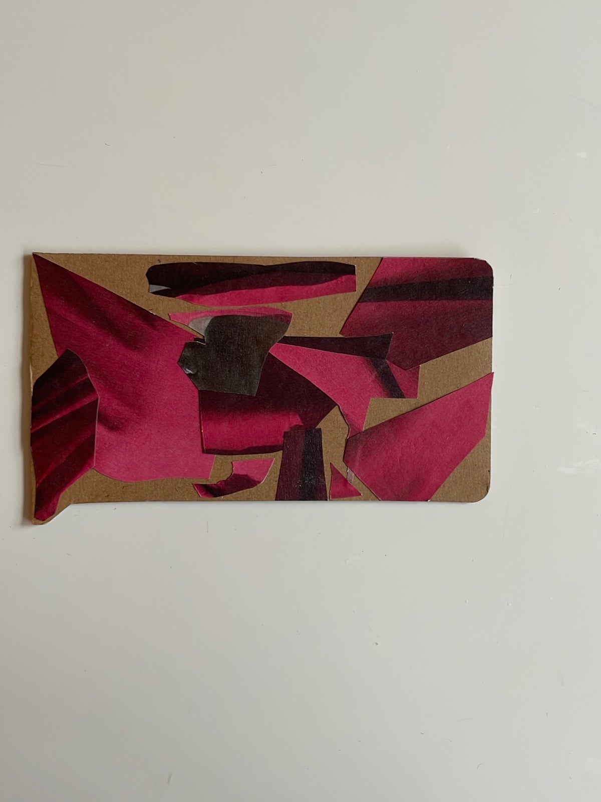 Art collage art artpiece artwork artist wall art small artwork Not a Rothko