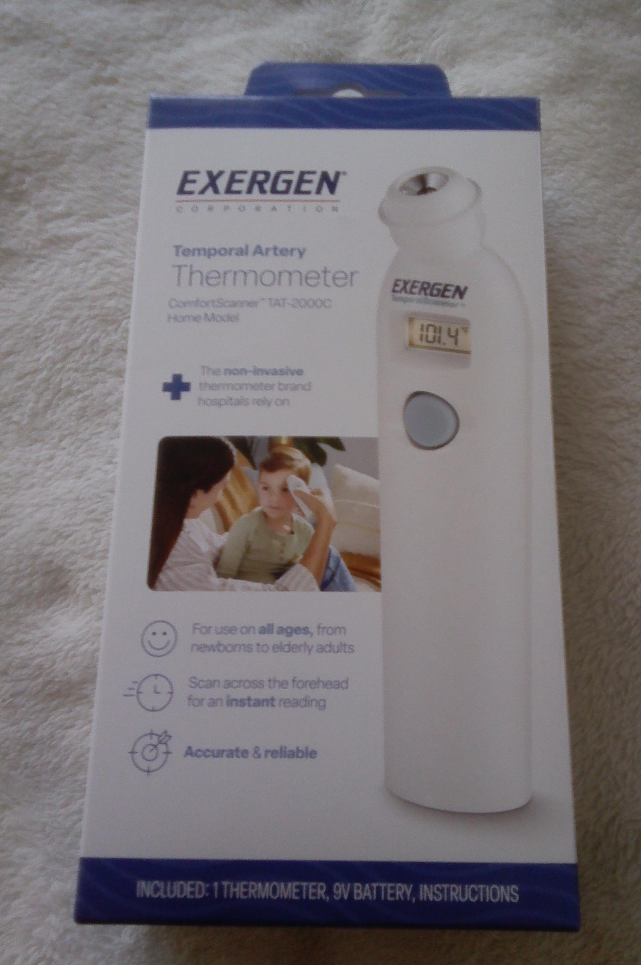 EXERGEN FOREHEAD THERMOMETER FOR NEWBORN TO ADULT! BRAND NEW IN BOX