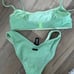 Triangl Mica Green Sparkly Bikini Set
