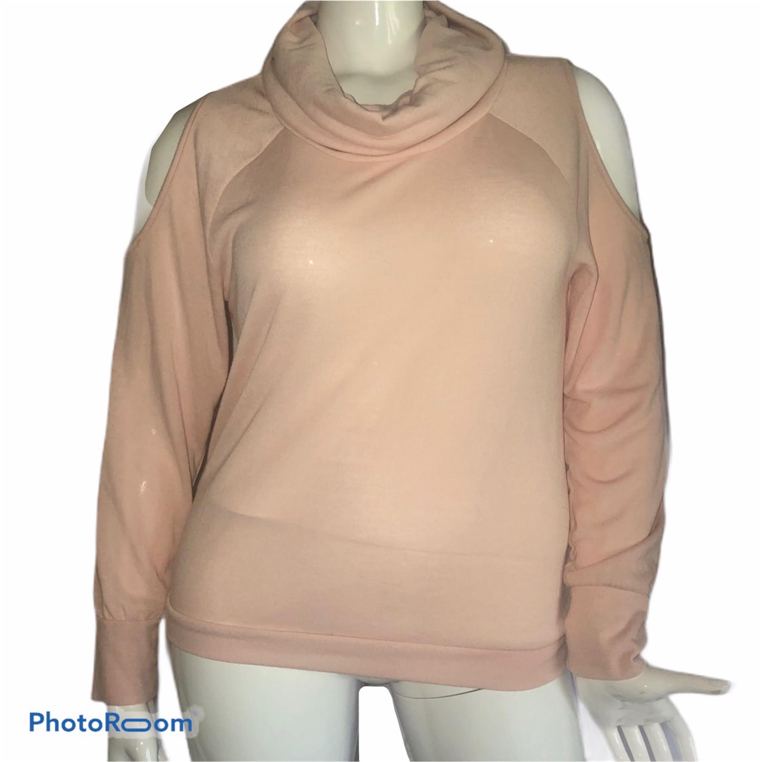 Cold shoulder cowl neck top