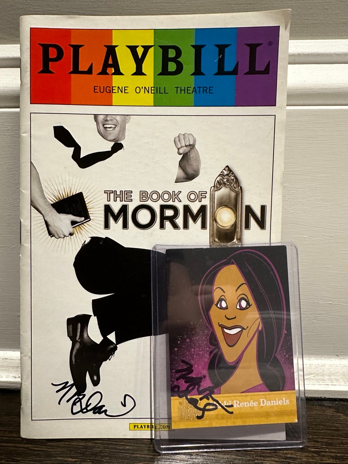 Nikki Renee Daniels Signed Playbill and Trading Card