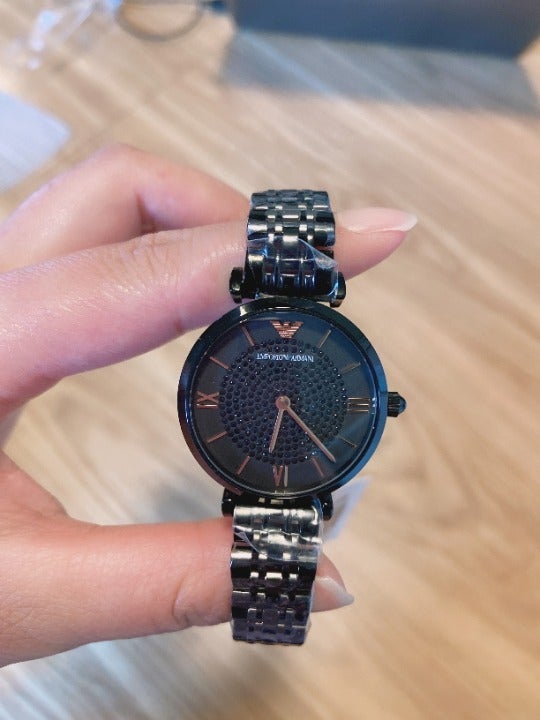 NEW EMPORIO ARMANI AR11245 BLACK LADIES