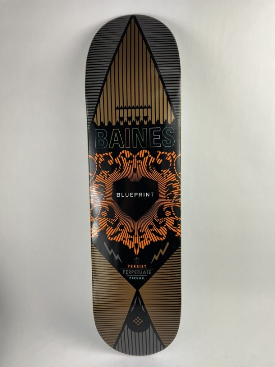 BLUEPRINT skateboards deck 8.25 RARE quality Mark Baines Inheritance