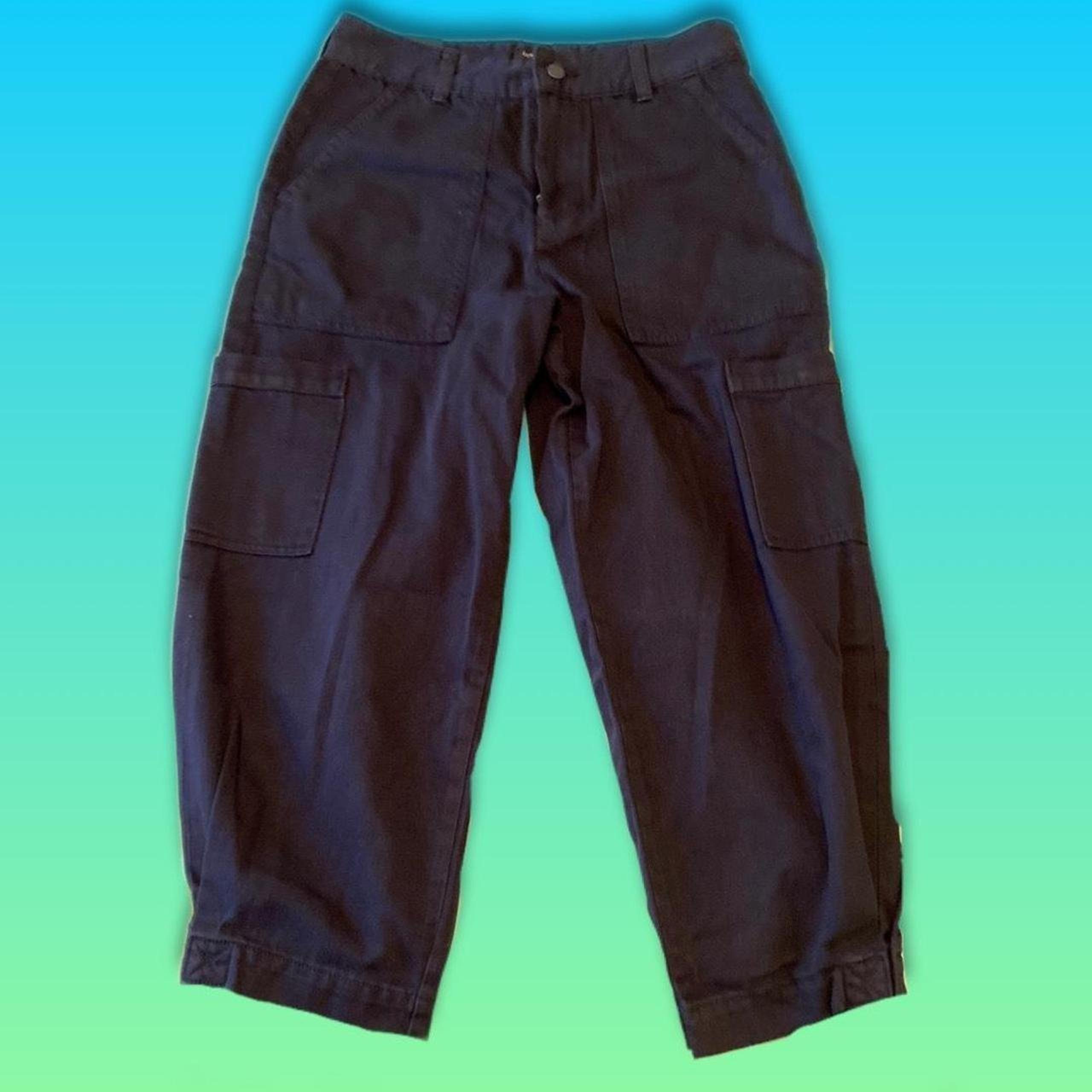 Banana Republic Women's Black Cargo Pants with Pockets