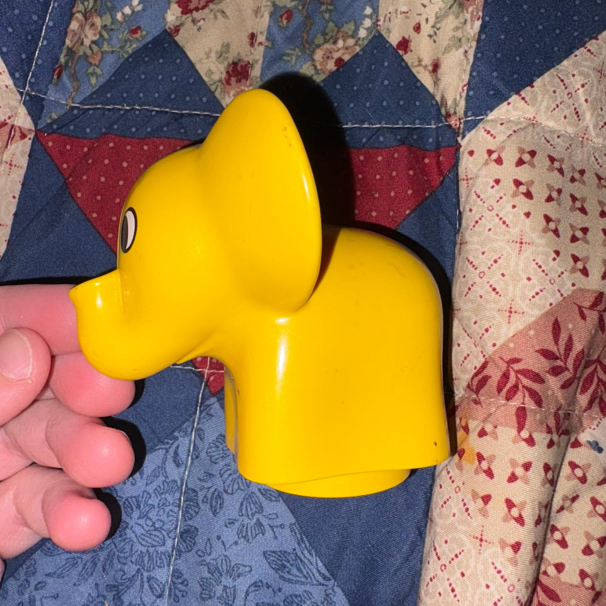 LEGO Duplo Primo Animal Elephant Yellow Toy Figure Minifigure Minifig HTF