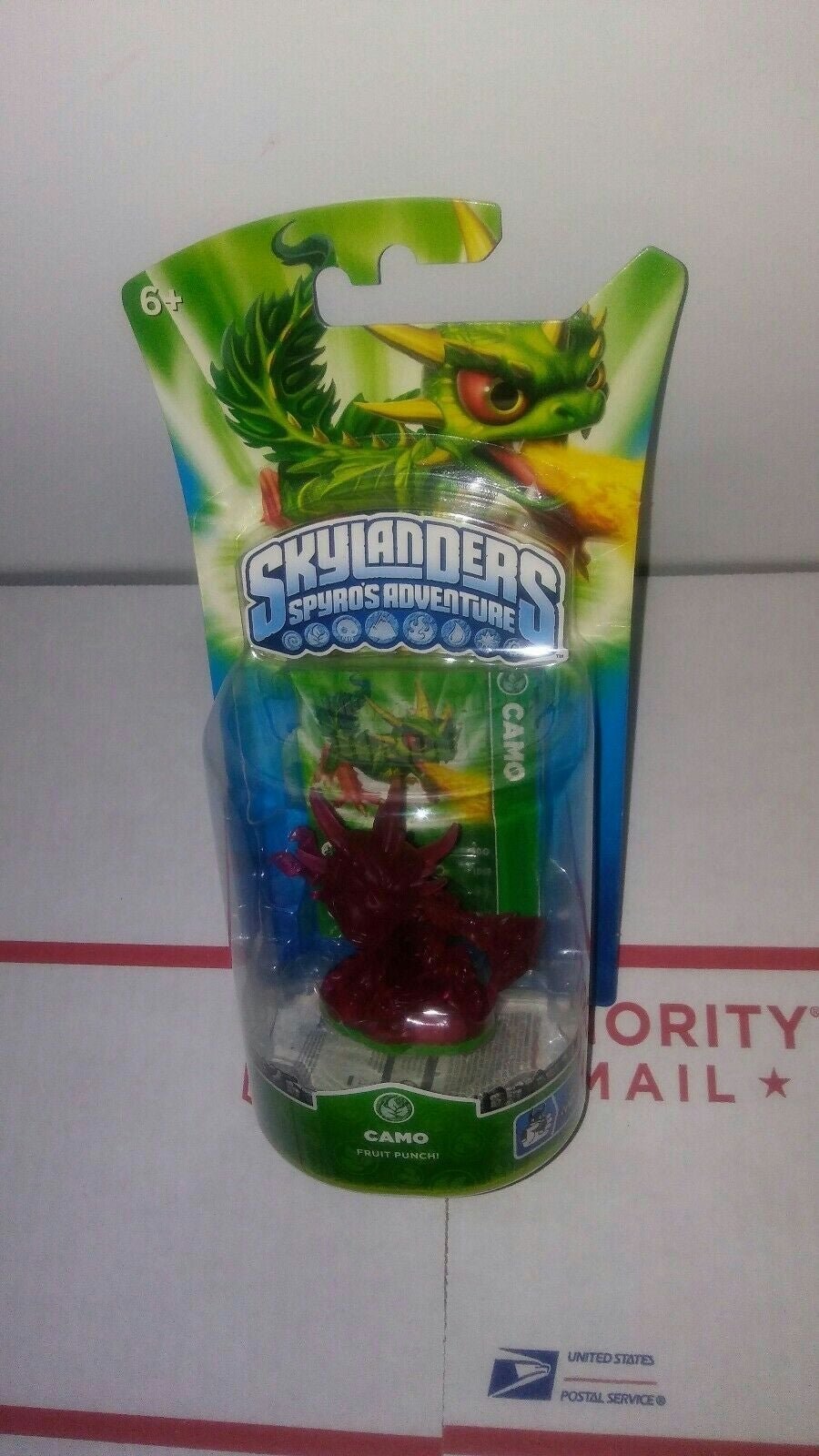 SKYLANDERS SPYRO'S ADVENTURE RED CAMO. EXTREMELY RARE, HARD TO FIND FIGURE.