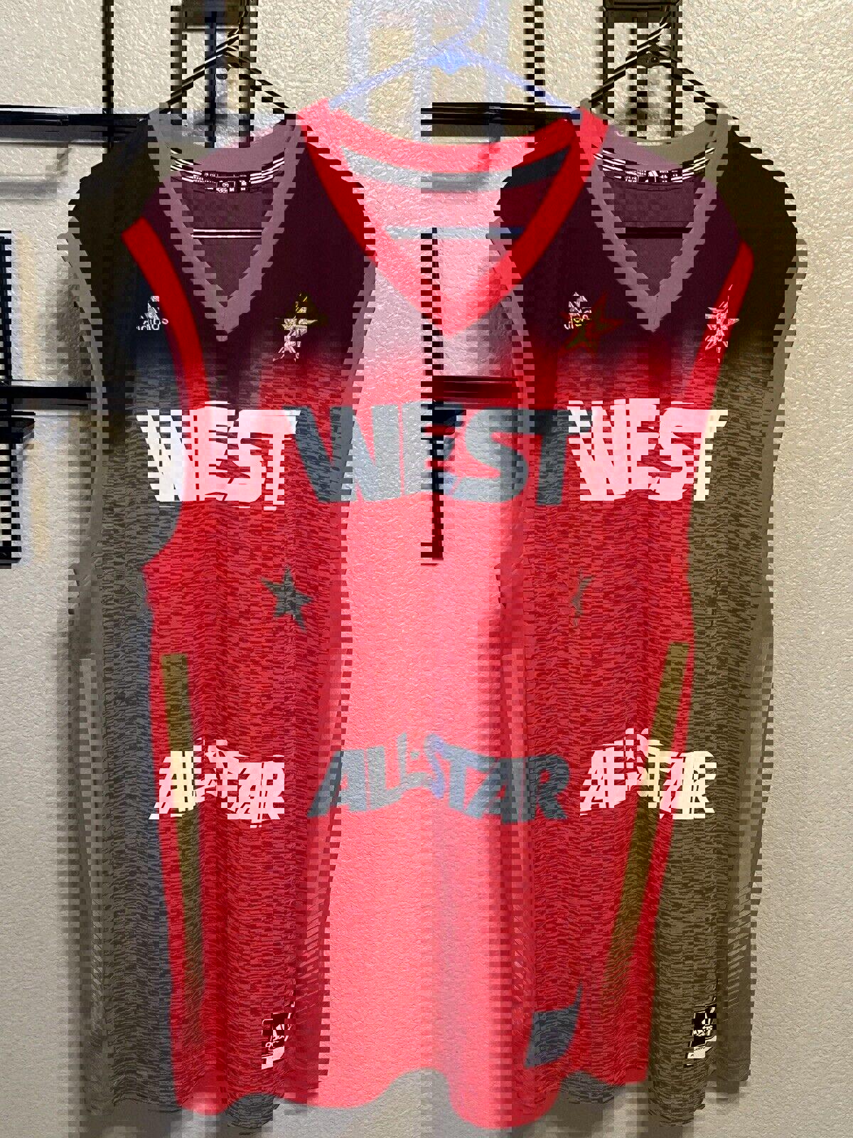 Adidas 2012 NBA All Star West Rare Blank Red Jersey Size M Authentic EUC NWOT