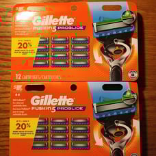 GILLETTE FUSION 5 PROGLIDE (2 X 12 PACKS) (24)