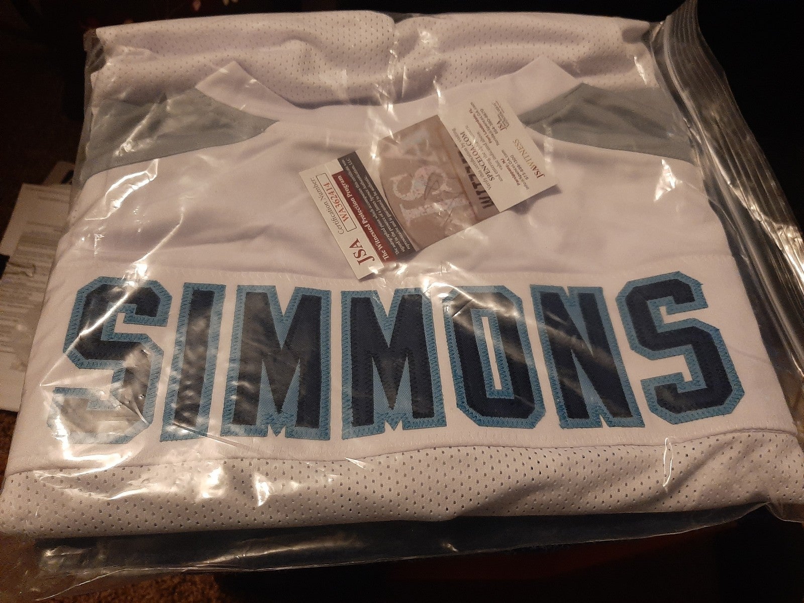 NFL autographed jersey