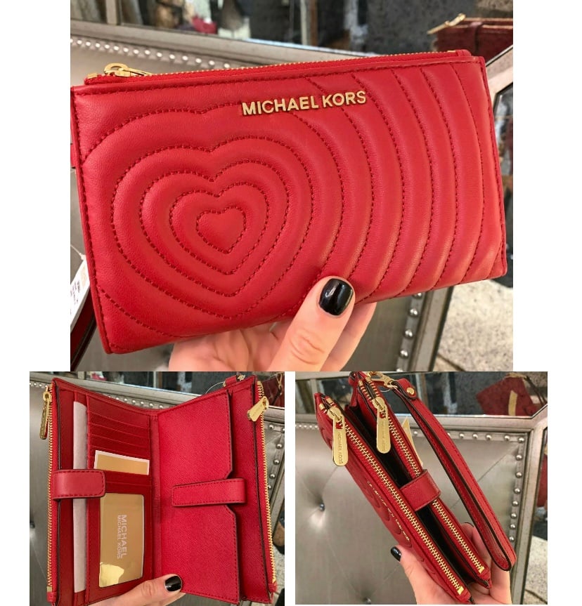 Michael Kors Jet Set Travel Large Double Zip Phone Wallet