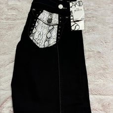 Women name brand snake skin pants set cute with matching top