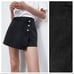 NWT. Zara Black Split High-waist Skort. Size S.