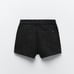 NWT. Zara Black Split High-waist Skort. Size S.