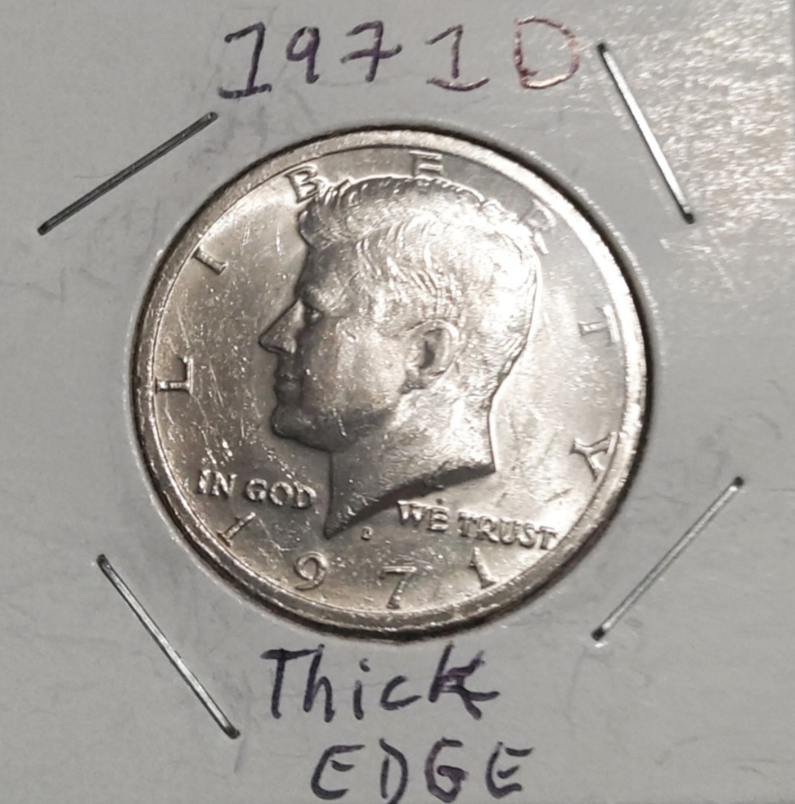 1974 Kennedy half dollar Error coin