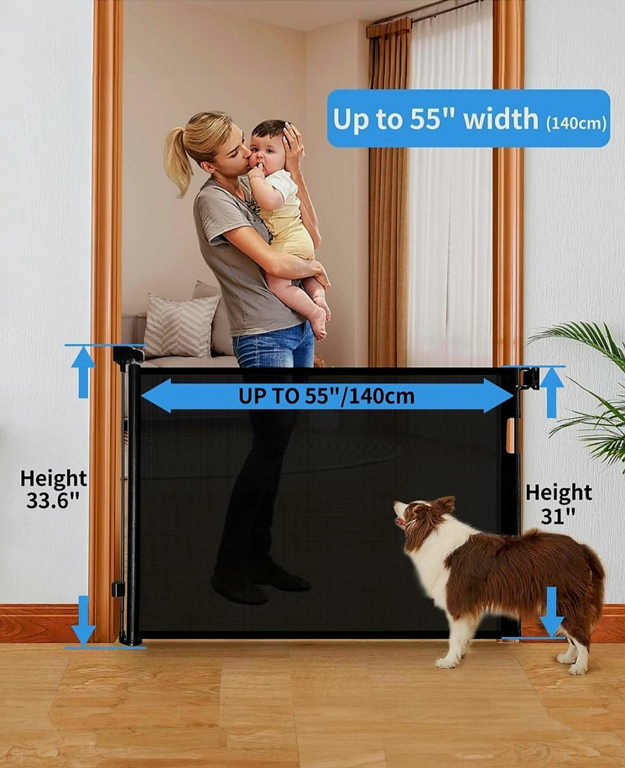 Like NEW Retractable Baby Gate