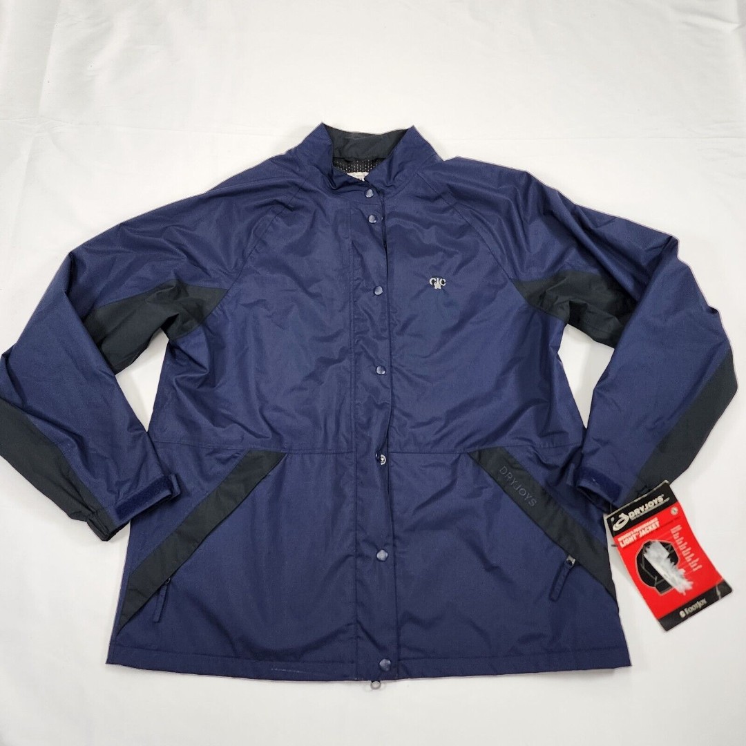 NWT FootJoy DryJoys Women's Golf Full Zip Polyester Mock Neck Jacket Size L