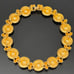 Vintage Unsigned Gold-tone Round Medallion Links 16” Chunky Statement Necklace