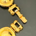 Vintage Unsigned Gold-tone Round Medallion Links 16” Chunky Statement Necklace