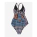 EUC Motherhood Maternity One Piece Plaid Multicolor Swimming Suit