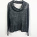Anthro Moth Gray Cowl Neck Sweater