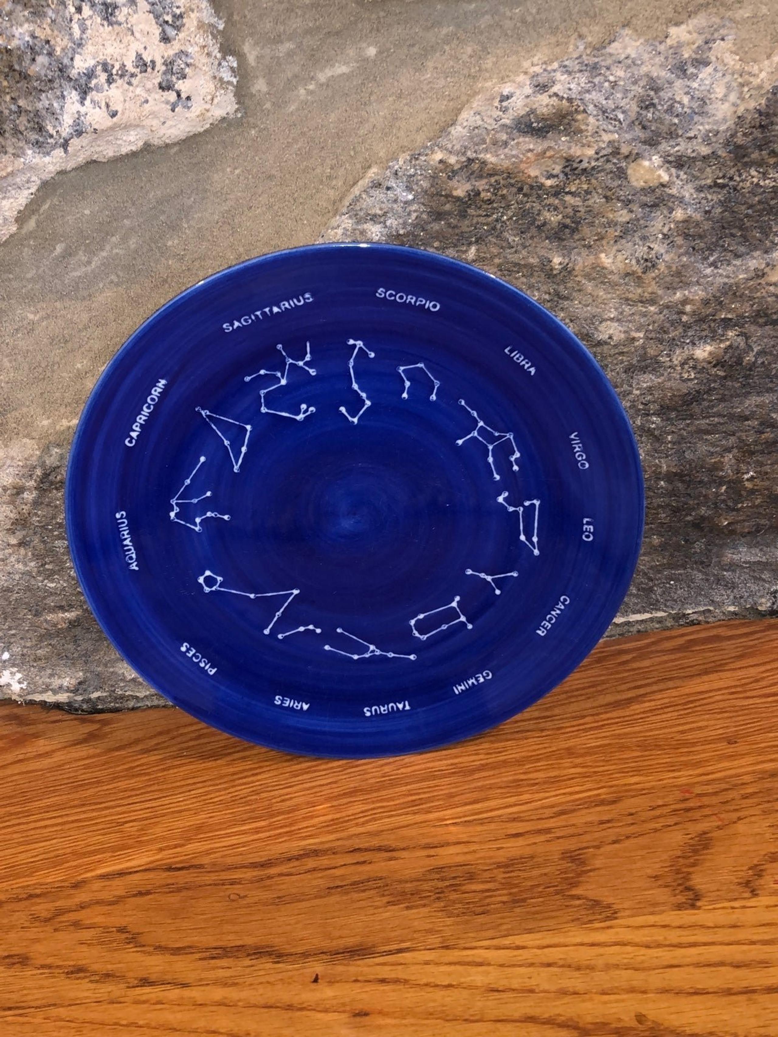 Collector’s Edition indigo zodiac constellation plates - West Elm