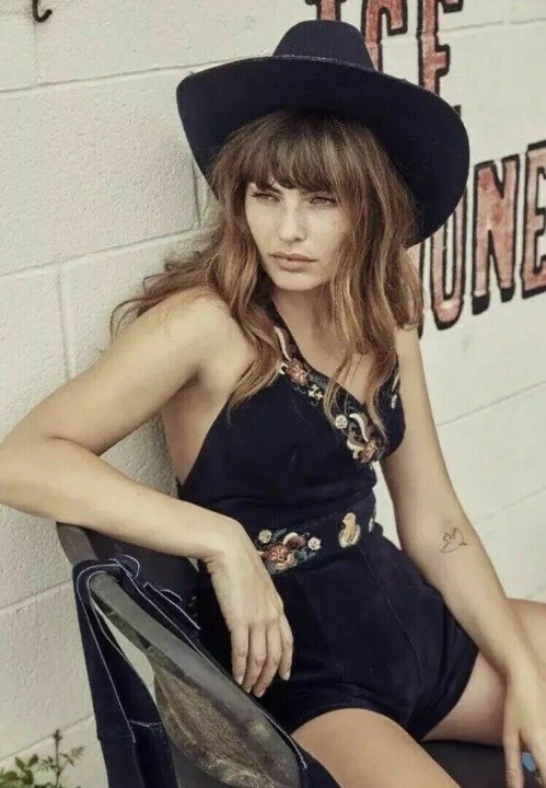Free People Alyssa Miller Suede Romper