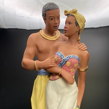 Vintage United Treasures Inc.’s Ebony Treasures Man and Woman in Love Figurine