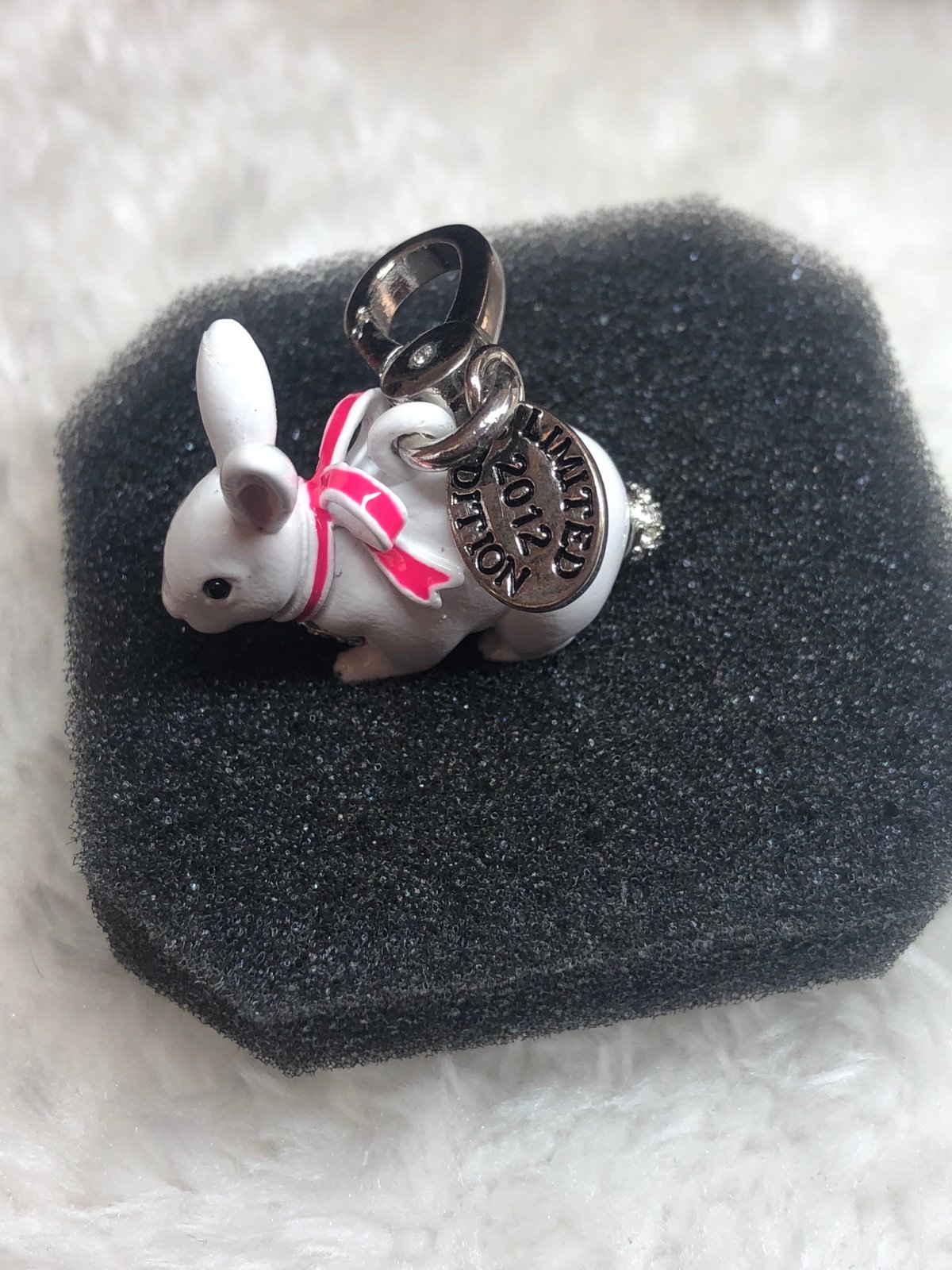 JUICY COUTUREスノードームチャーム　ケース付きYJRU0172 NWT Juicy Couture Limited Edition Core Stocking Charm in