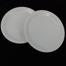 Set of 2 Rosenthal Classic Modern White Fine China Dinner Plate 9 3/4 Vintage